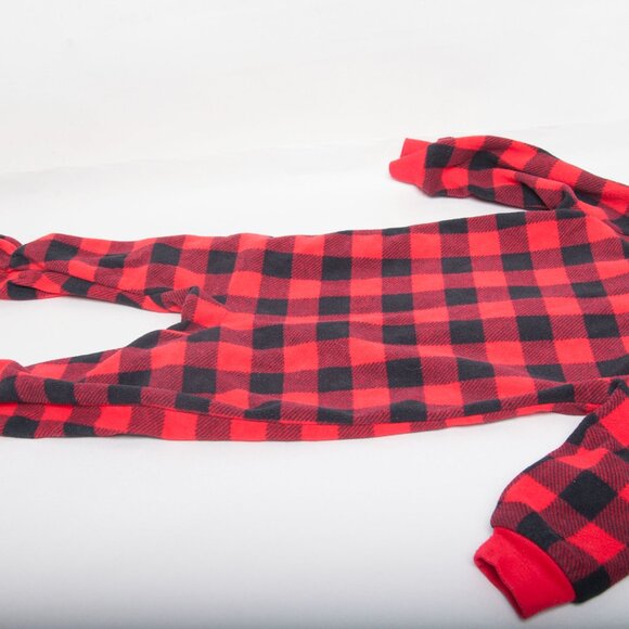 Carter’s Just One You 18M Velour Footed Pajamas Lot of 2 – Plaid, abominable sno - Picture 4 of 5